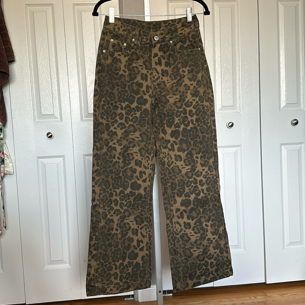 Aelfric Eden Leopard Print Denim - image 1